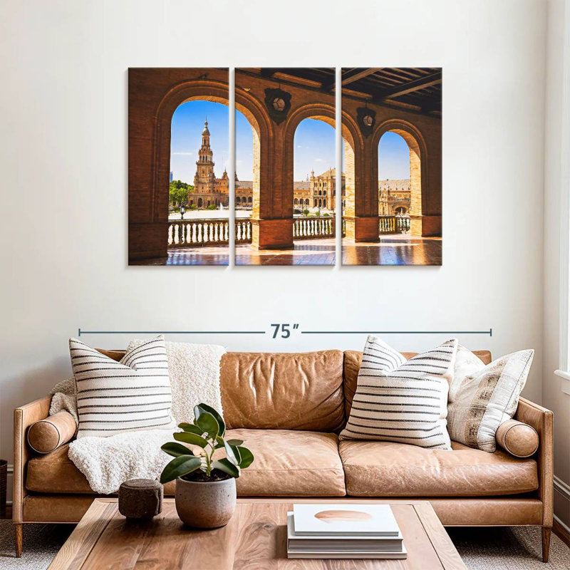 Plaza De Espana à Séville, H 36 po x l 57 po
