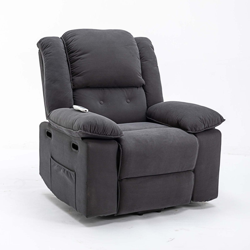 Fauteuil de massage chauffant, Lin gris