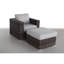 Fauteuil d'appoint rembourré confortable - aucun assemblage requis