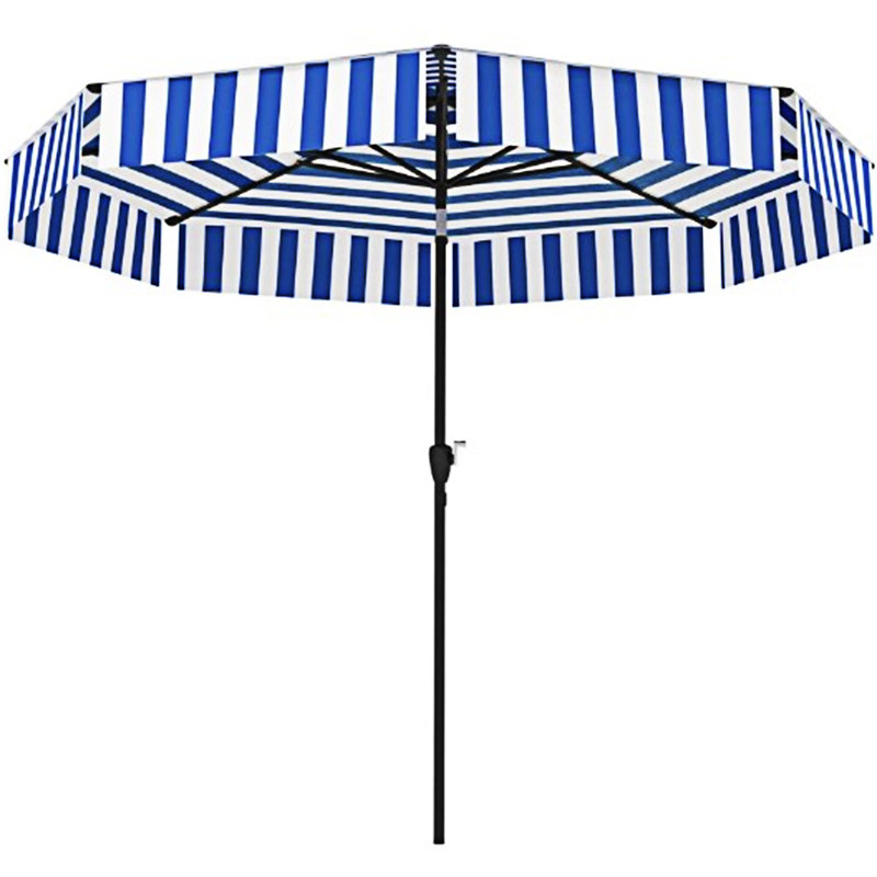 Parasol de marché extérieur avec manivelle, Marine