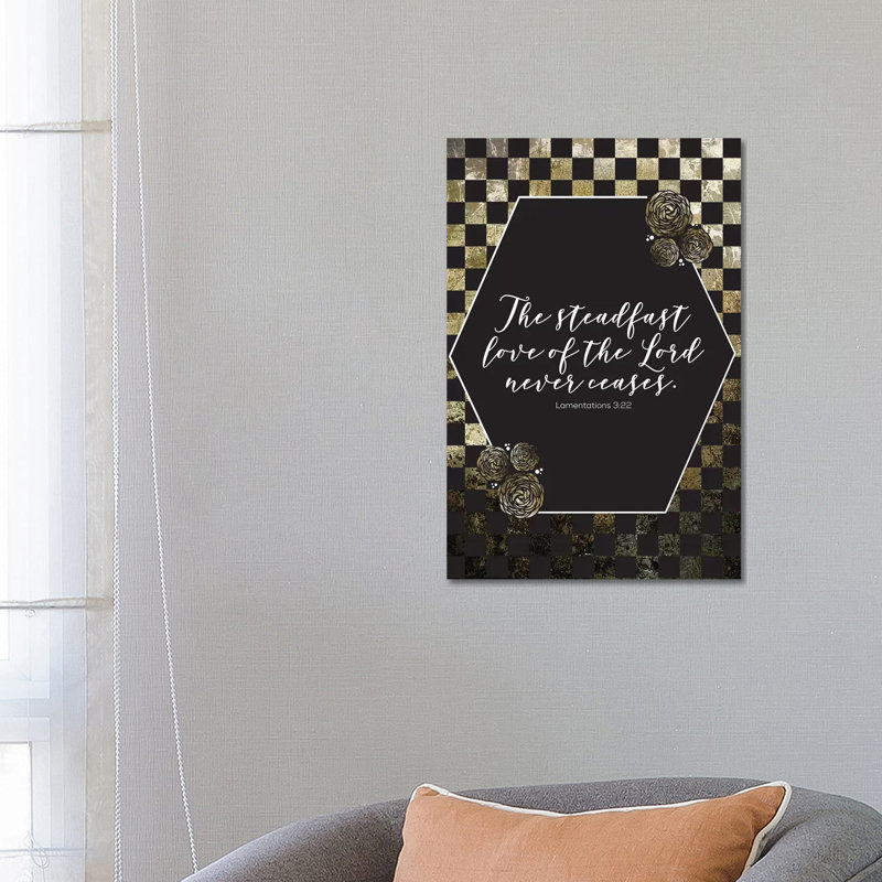 Gold Foil Scripture 3 by Melody Hogan - Wrapped Canvas Print, 66.04 cm H x 45.72 cm W x 3.175 cm D