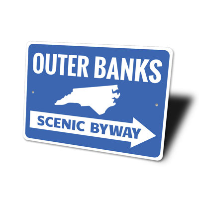 Enseigne en aluminium Outer Banks