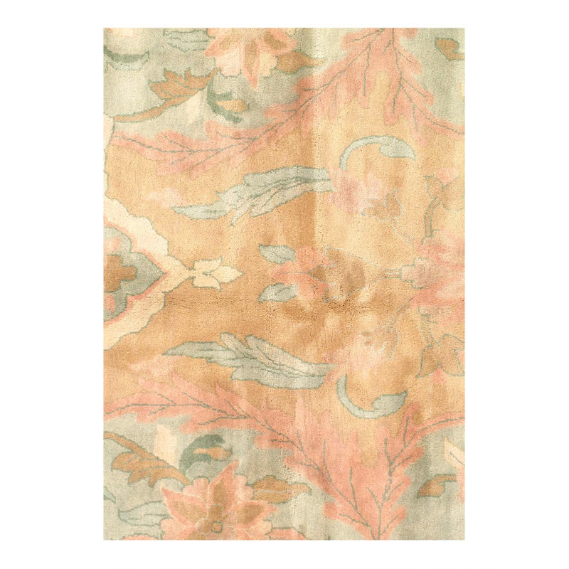 Tapis indien Agra noué à la main 10 pi x 14 pi