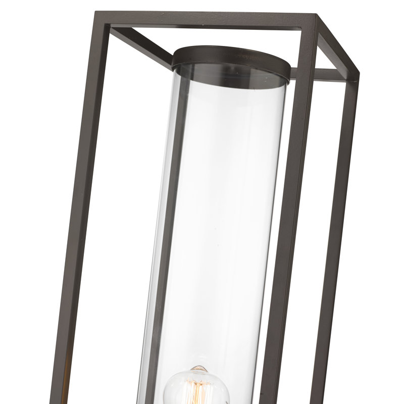 Tête de lanterne câblée à 1 lumière H 26,25 po Bello, Doré / Noir