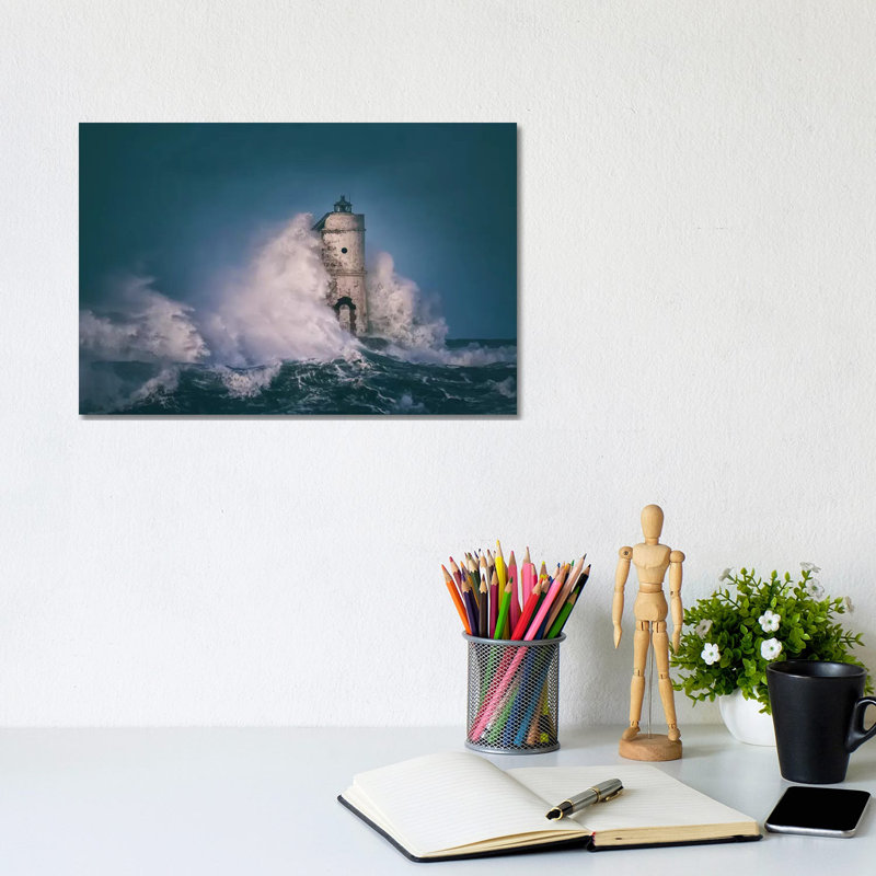 The Lighthouse Mangiabarche by Daniele Atzori - Wrapped Canvas Gallery-Wrapped Canvas Giclée, 20.32cm H x 30.48cm W