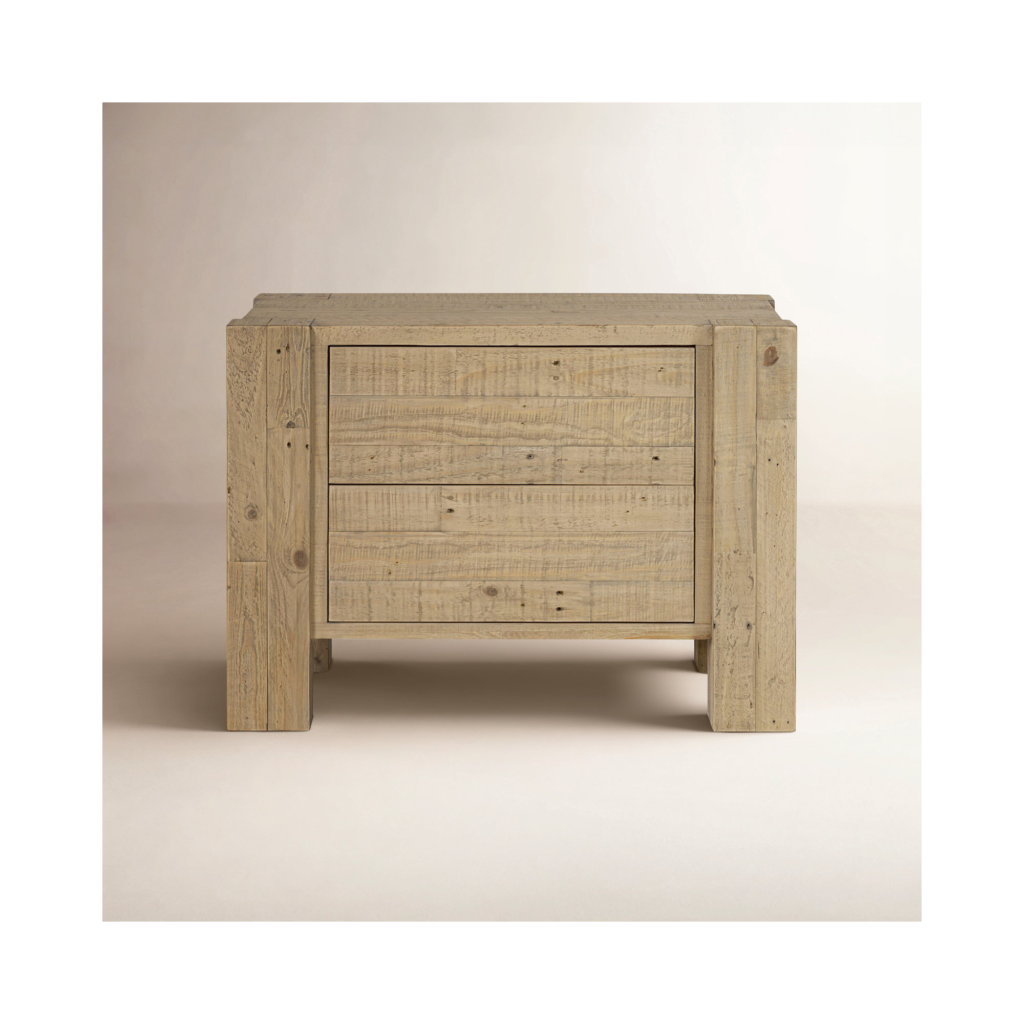 Finnian Nightstand-Light Blonde Pine, Light Blonde Pine