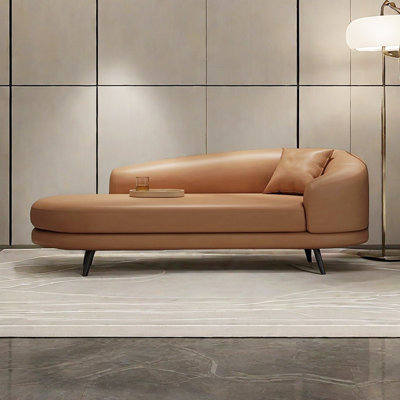 Chaise longue à pieds en métal - Confort spacieux