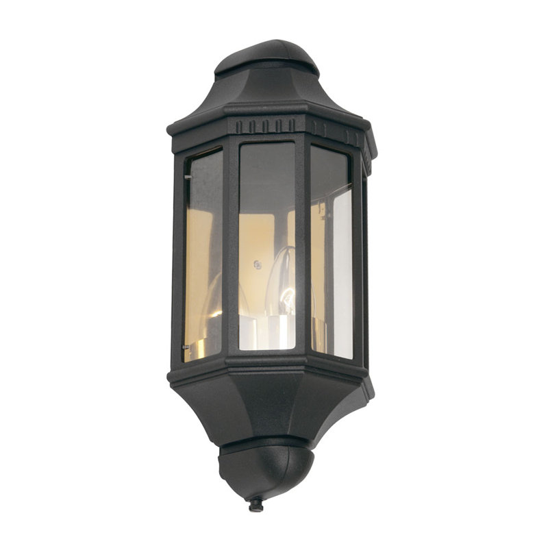 Celina Outdoor Wall Lantern, Black