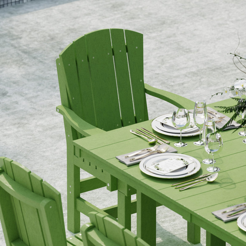 Heritage Dining Set, Lime Green, 7-Piece