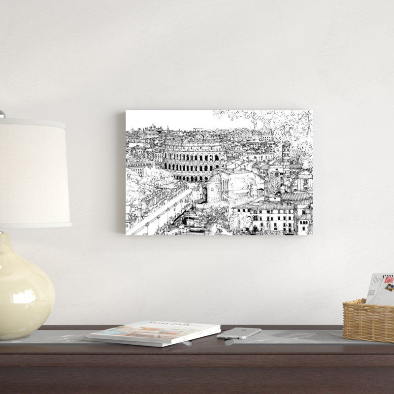 Tour de l'Europe III, H 12 po x l 18 po x P 1,25 po