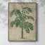 Impression encadrée de toile de jute palmier IV - bois massif-721769618