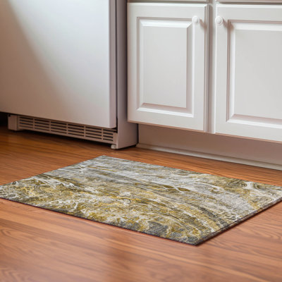 Premium Machine Washable Cerrito AMF602 Brown Rug