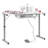 Rollaway 40.25" x 20" Foldable Sewing Table with Sewing Machine Platform and Wheels