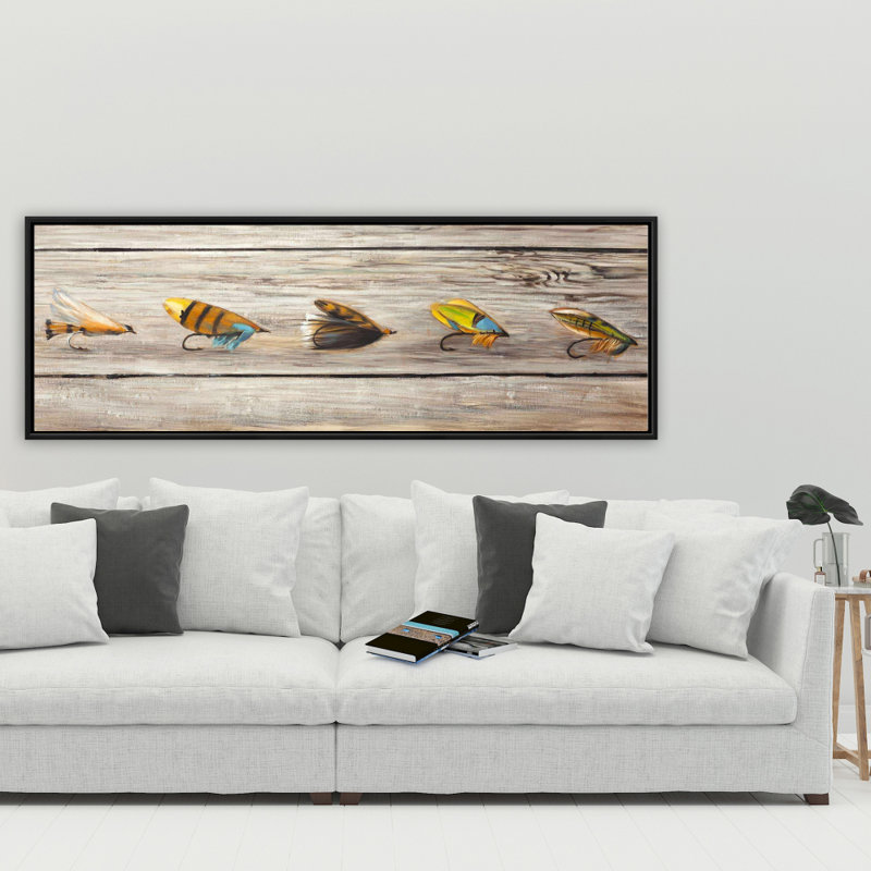 «Fishing Flies» sur toile