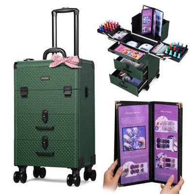 Housse à 2 tiroirs Byootique Rolling Nail Cosmetology pour Nail Tech