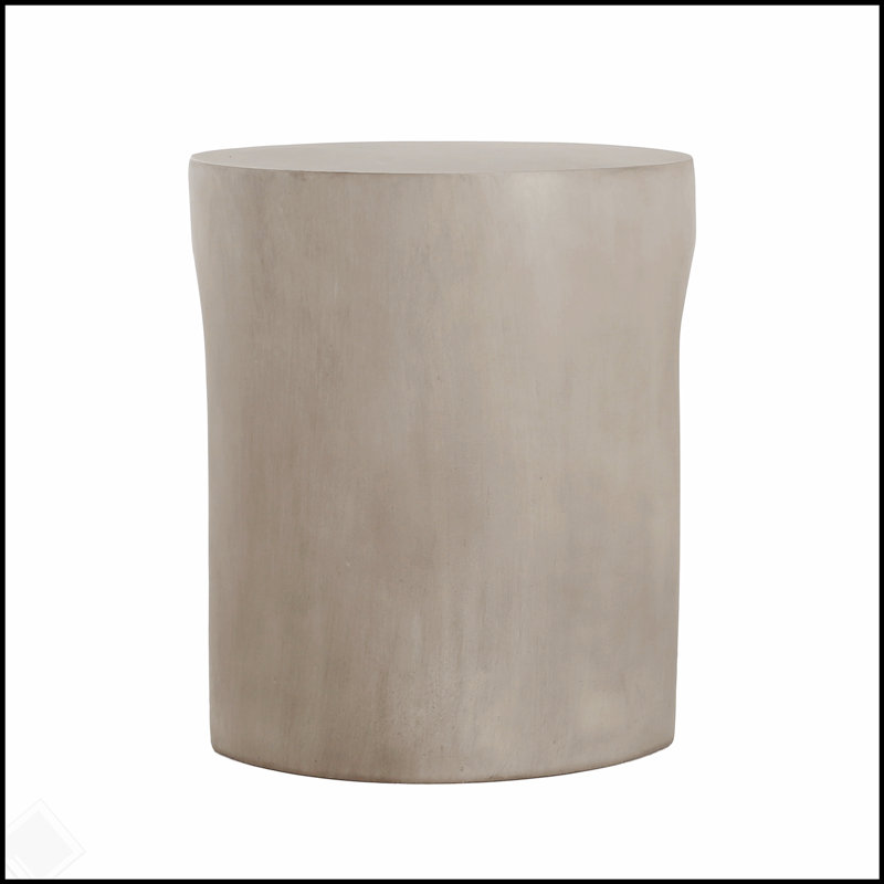 Table d'appoint ronde en U durable MGO pour une utilisation à l'extérieur, résistante aux intempéries et élégante