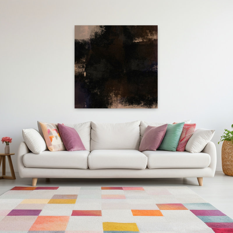 Art contemporain, art contemporain abstrait, H 48 po x l 48 po
