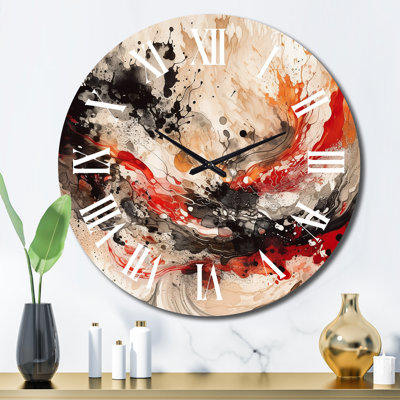 Horloge murale en métal Agate II
