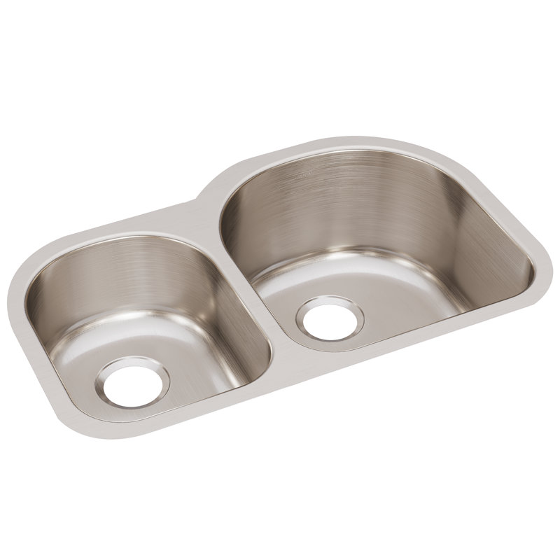 Évier de cuisine à double cuve encastrable L 31,25 po x l 20 po Lustertone