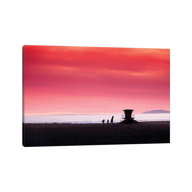 Huntington Beach 1 Piece Wrapped Canvas Wall Art, 20.32 cm H x 30.48 cm W