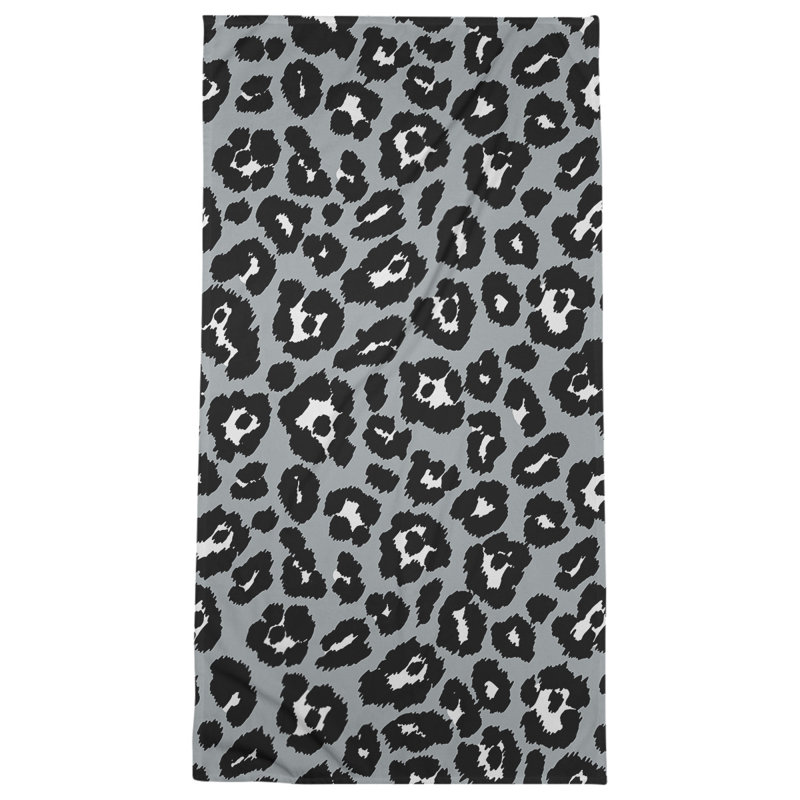 Everdene Bath Towel, Silver/White/Black, Microfiber