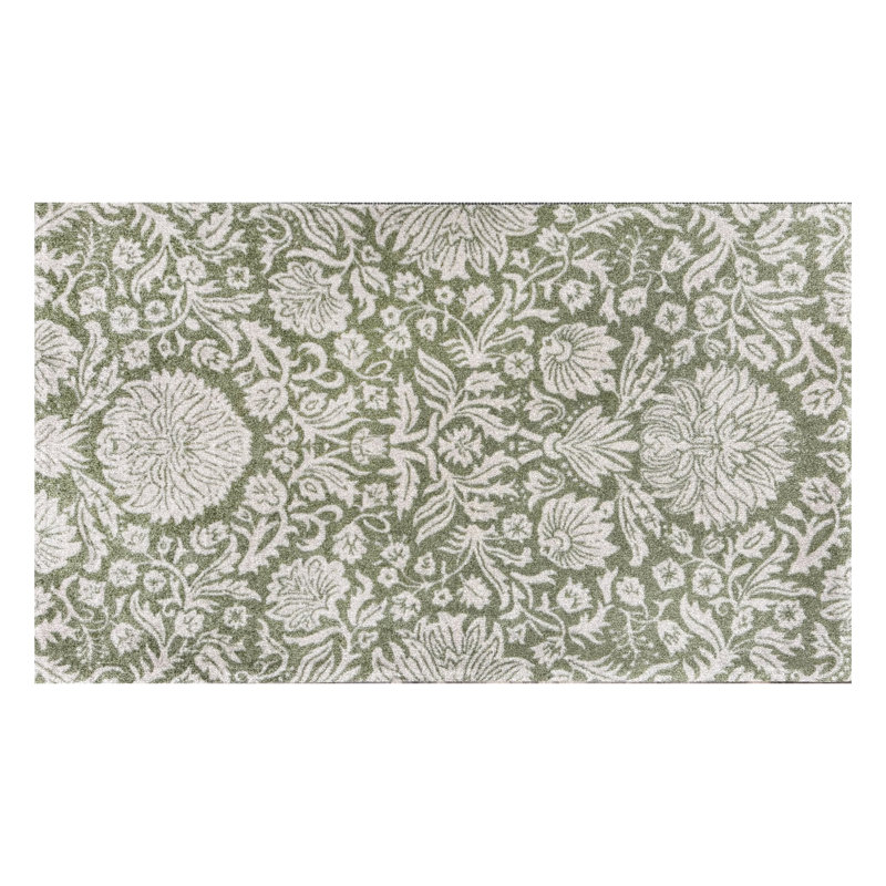 Tapis de sol bleu moyen, Vert, brun clair, L 47 po x L 28 po