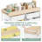 Metal Rolling Cart with Wheels，Rolling Storage Cart with 10 Large Drawers, Utility Cart with Wooden TableTop-114476412