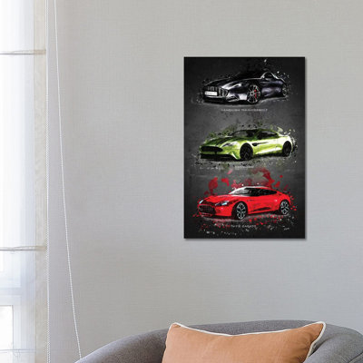 Aston Martin by Gab Fernando - Wrapped Canvas Print