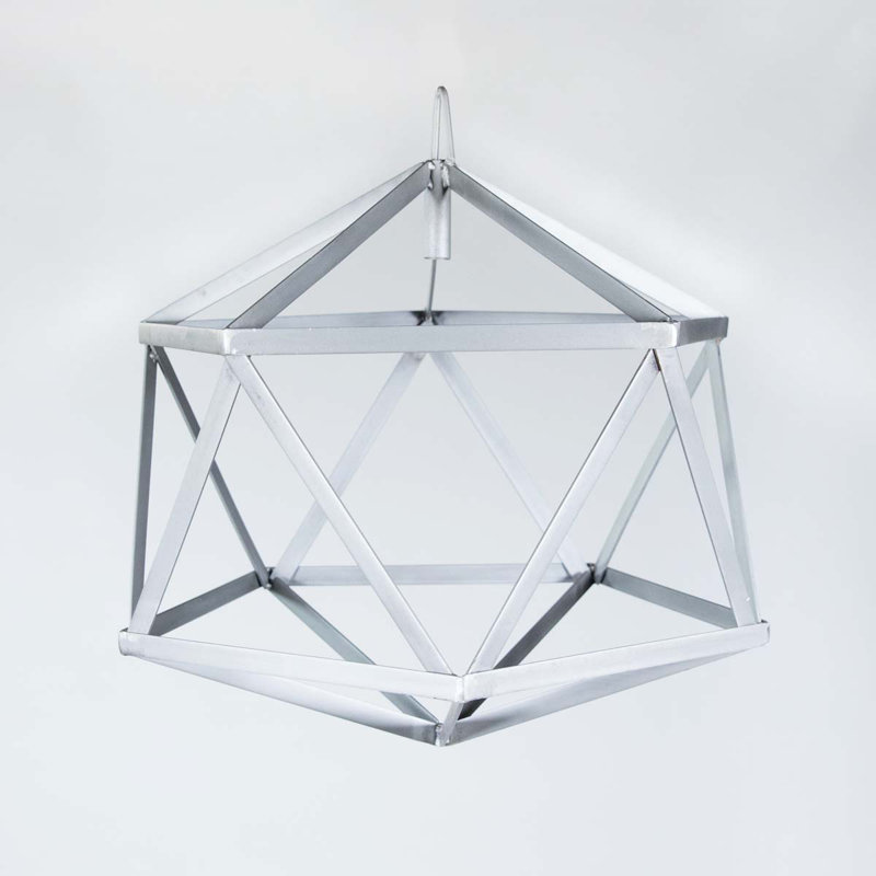 Luminaire suspendu géométrique simple à 1 lumière