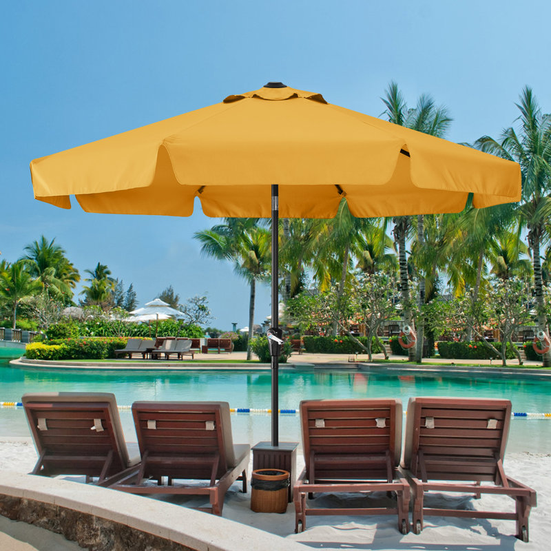 Parasol de marché 9 pi Hobert, Doré, H 94,5 po x l 106 po x P 106 po