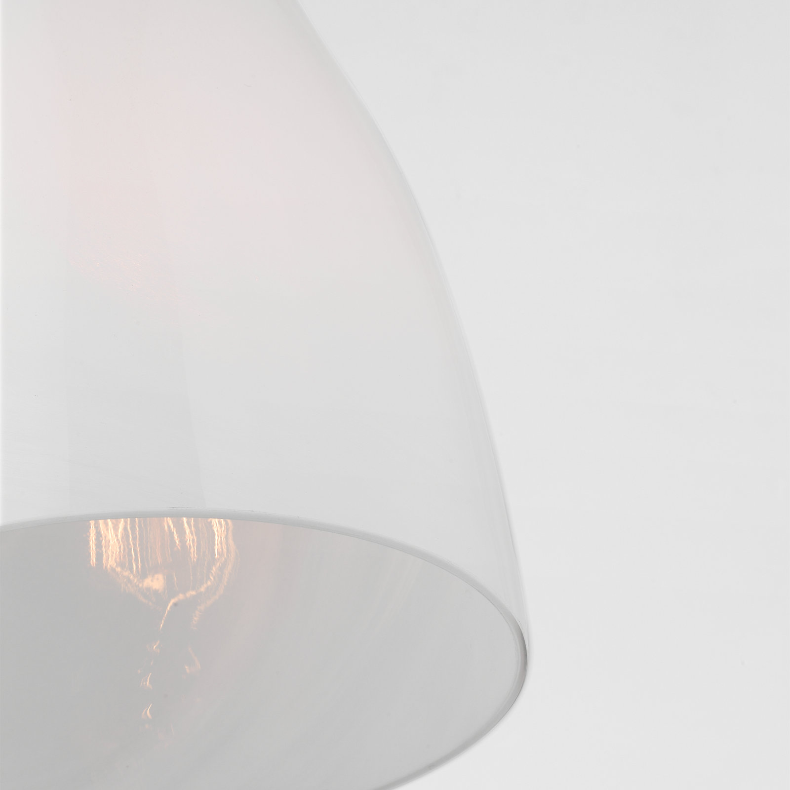 Giacomo Single Light Glass Dimmable Pendant, Striated Glass