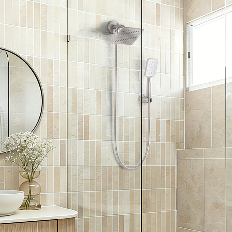 Compact Apartment Rainfall Shower System With Shower Heads & Handheld Shower