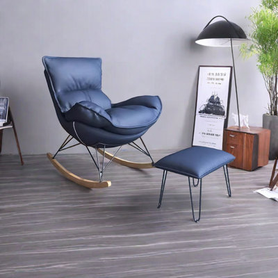 Chaise berçante légère et luxueuse