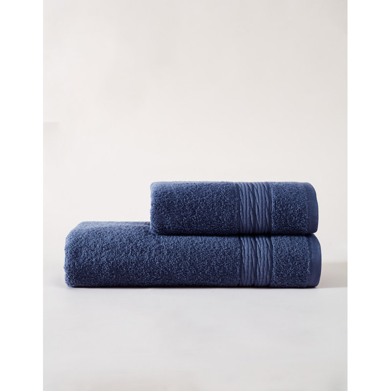 Ensemble de serviettes (2 pièces), Bleu