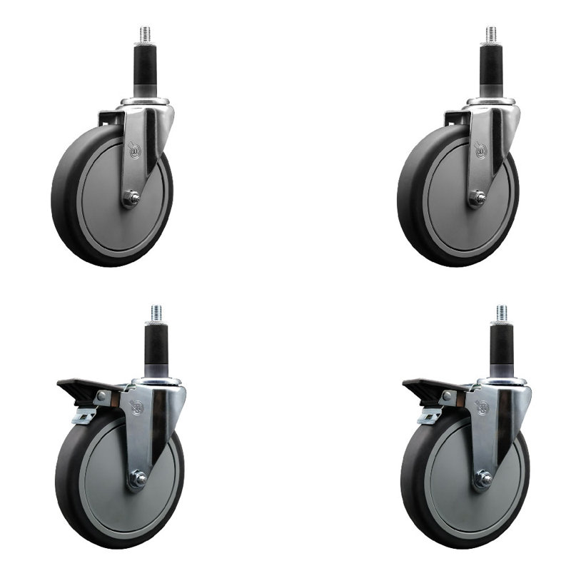 Ensemble de roulettes extensibles en caoutchouc Thermoplastic