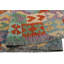 Tapis rouille / bleu en laine noué à la main 3 pi 4 po x 4 pi 10 po Cedorah Southwestern