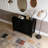 Black Accent Cabinet with Doors