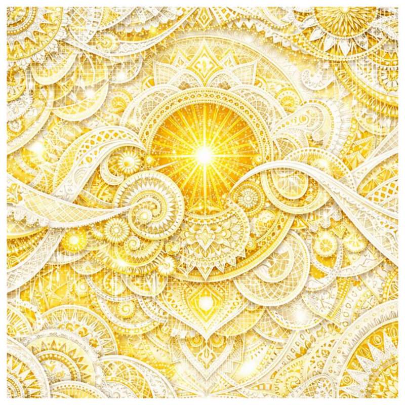 Tapisserie murale complexe - art mural Mandala, 104in H x88 with 4 Grommets