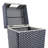 Keaton Modern 24.13-Gallon All-Weather Wicker/Metal Lidded Hideaway Outdoor Trash Can-103764194