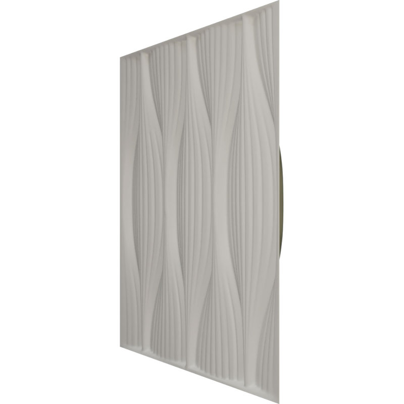 Panneau mural décoratif 3D EnduraWall saule l 19 5/8 po x H 19 5/8 po, vert canyon satiné UltraCover (couvre 2,67 pieds carrés)