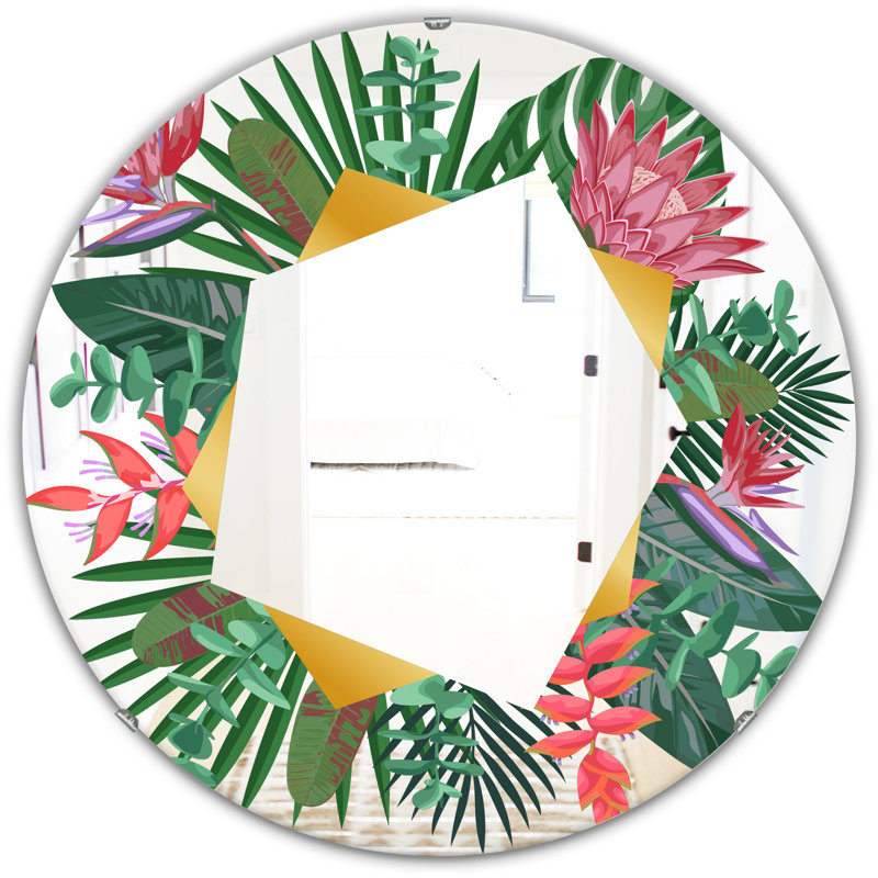 Miroir d'appoint Efflorescent, H 31,5 po x l po