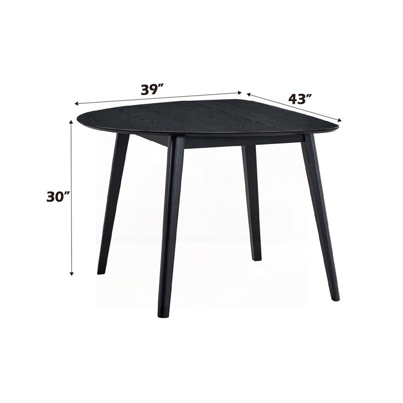 Table de salle à manger à finition noire