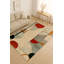 Tapis élégant, 5,2 x 7,5 pieds, 60% coton / 40% polyester | Dessous en coton antidérapant, tissé à la machine, impression numérique | Épaisseur totale: 0,3 pouce | Lavable à 30 ° C, parfait pour le décor du salon et de la chambre à coucher-1630510734