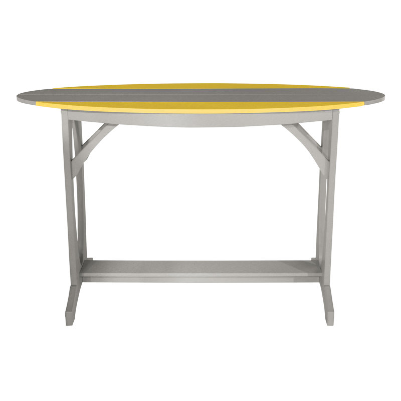 Table à hauteur de bar Shoreline, Jaune rayon de soleil / gris anse
