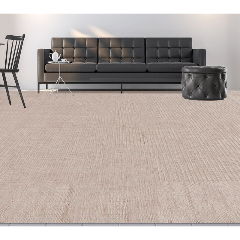 Area Rug in Ivory, Rectangle 5'6" x 8'