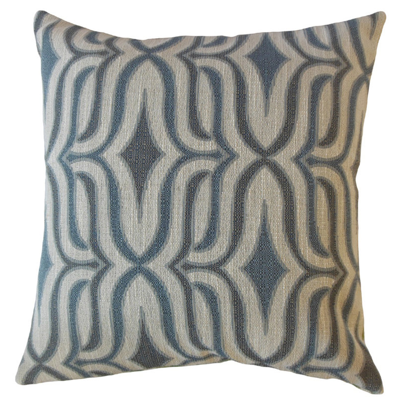 Coussin Camara, 20 po x 20 po, Bleu, Coussin décoratif