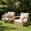 Chaise de patio avec coussins Donnie
