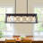 Ayling 5-Light 38" W Vintage Industrial Island Linear Chandelier with Rectangle Light Shade for Kitchen Island Dining Room-97780875