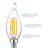 5 Watt (40 Watt Equivalent), CA11 LED, Dimmable Light Bulb, E12/Candelabra Base