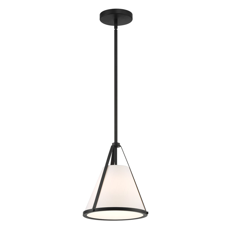 Luminaire suspendu 1 lumière Lanedra, Noir